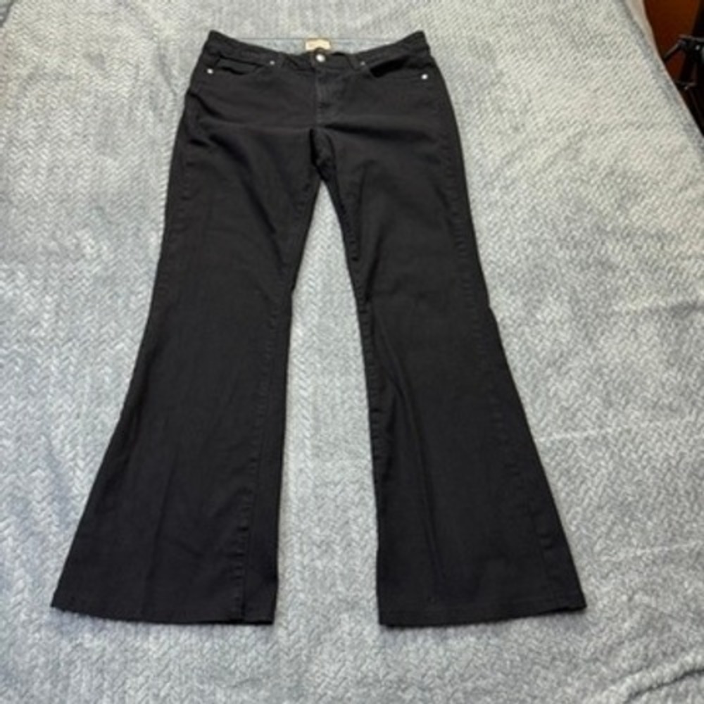 Paige RG Boot Black Bootcut Jeans Size 32x29 Stretch Denim Flaired